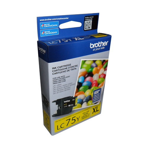 Brother LC75YS Innobella  Yellow Ink Cartridge, High Yield (XL Series)