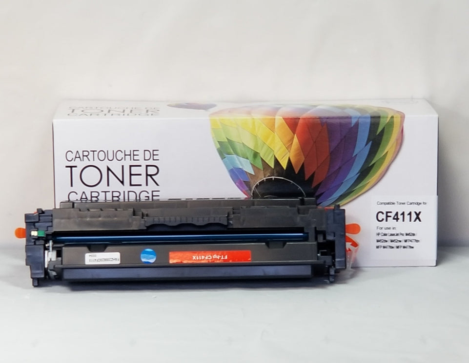 ctcf411x compatible hp #410x hy cyan toner for m452dn/m452n