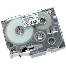Brother TZM41 Black on Clear Matte 18 mm Tape for P-touch, 8 m