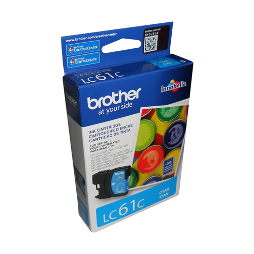 Brother LC61CS Innobella  Cyan Ink Cartridge, Standard Yield