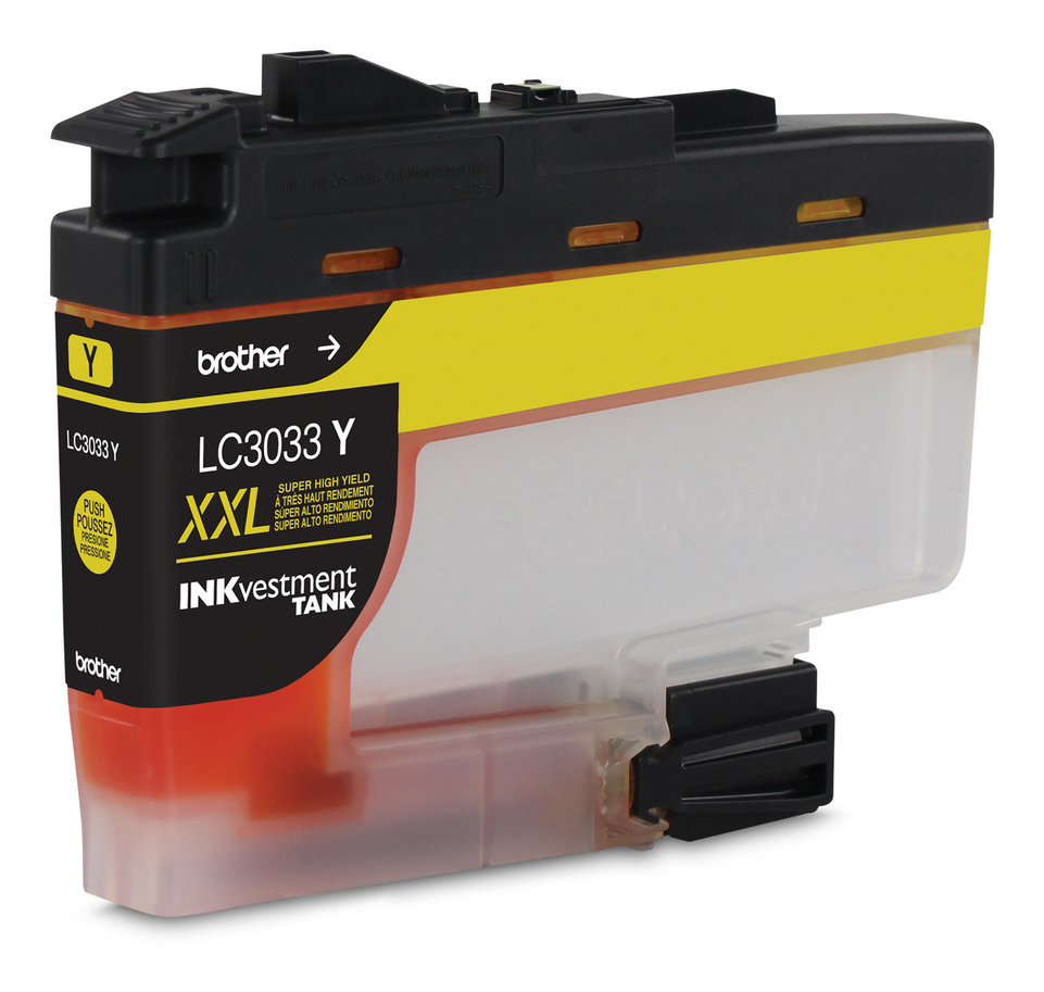 Brother LC3033YS INKvestment Tank Yellow Ink Cartridge, Super High Yield