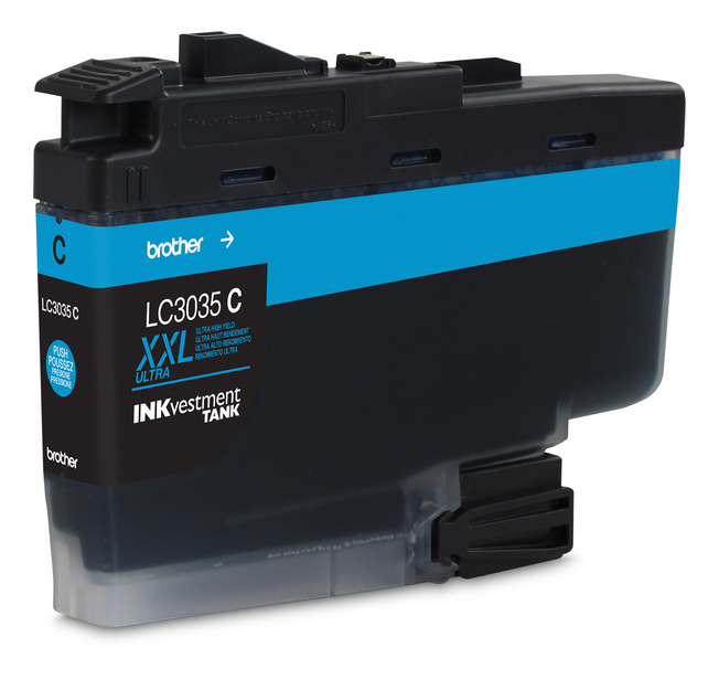 Brother LC3035CS INKvestment Tank Cyan Ink Cartridge, Ultra High Yield