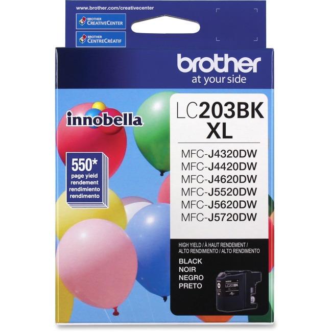 Brother LC203BKS Innobella Black Ink Cartridge, High Yield (XL Series)