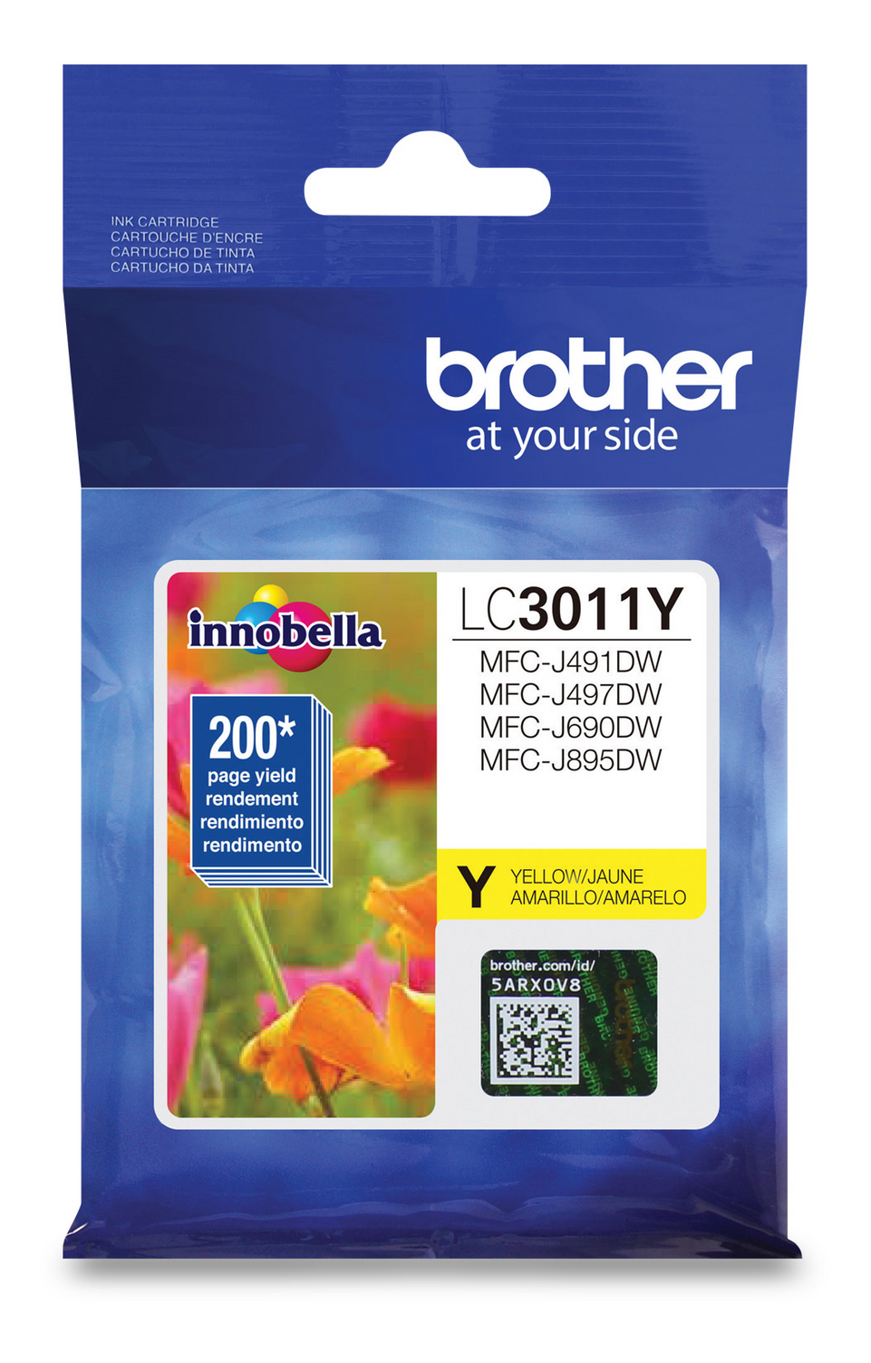 Brother LC3011YS Yellow Ink Cartridge, Standard Yield