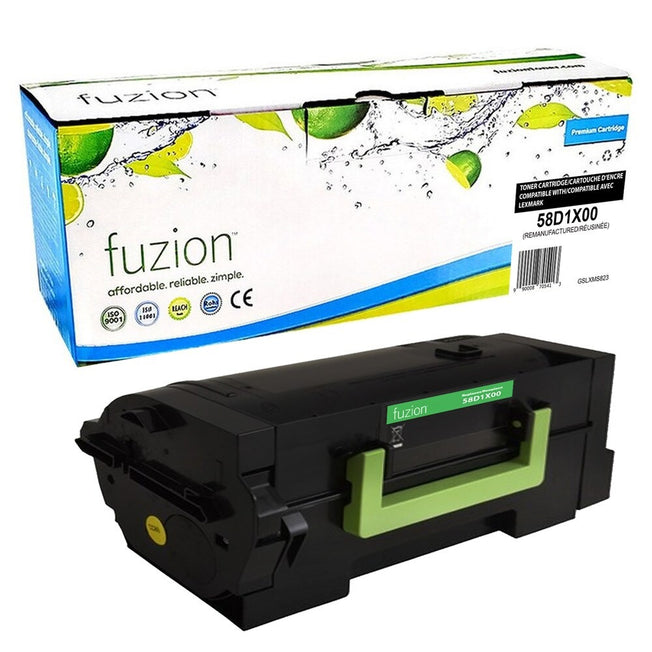 compatible lexmark MS-823 Black toner Yield 35,000 Pages 58D1X00