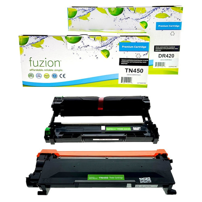 Brother TN450 / DR420 Compatible Toner & Drum Combo