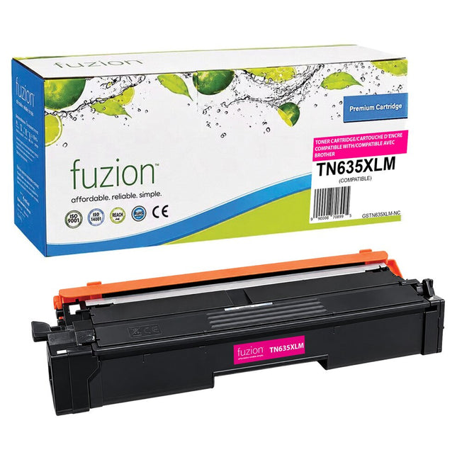Compatible Brother TN635XL Magenta High Yield Toner.