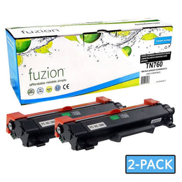 compatible 2-pack-brother tn760 toner