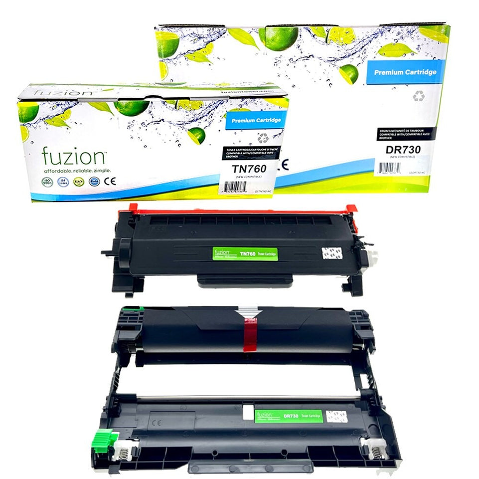 Compatible Brother TN760 / DR730 Toner & Drum Combo