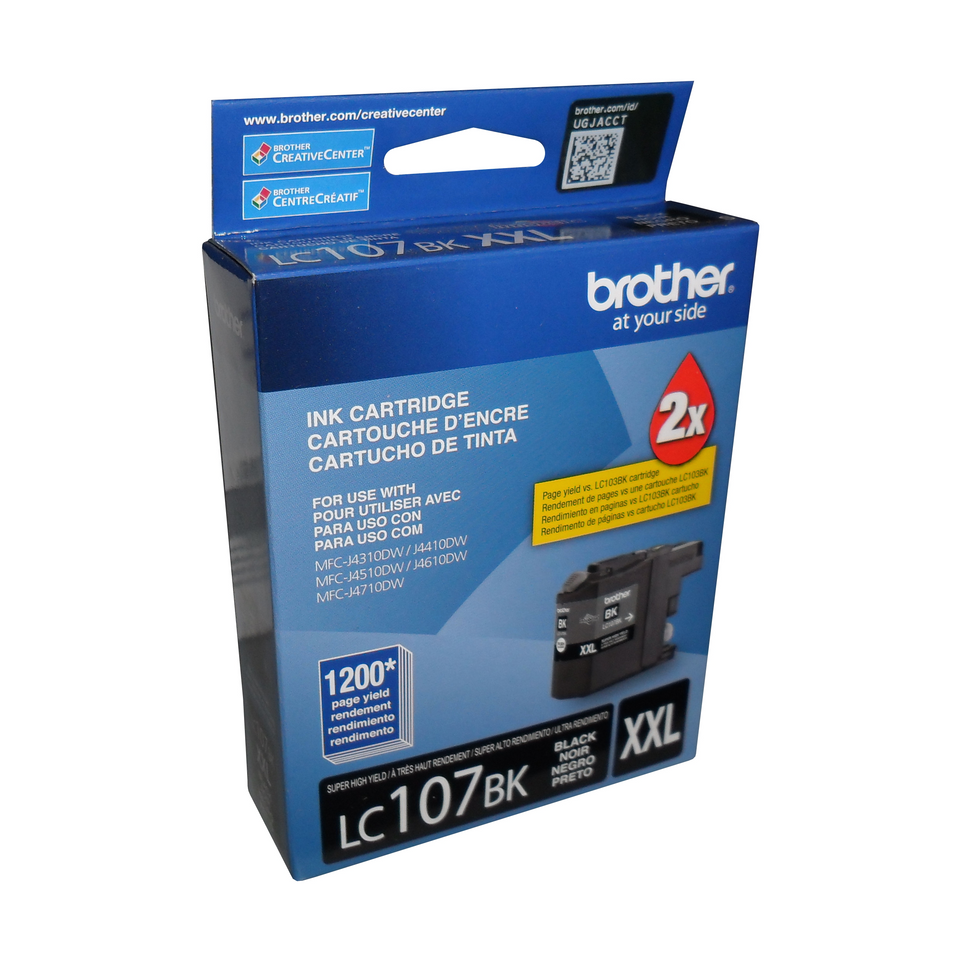 Brother LC107BKS Innobella  Black Ink Cartridge, Super High Yield (XXL Series)