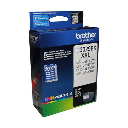 Brother LC3029BKS Black INKvestment Tank Ink Cartridge, Super High Yield