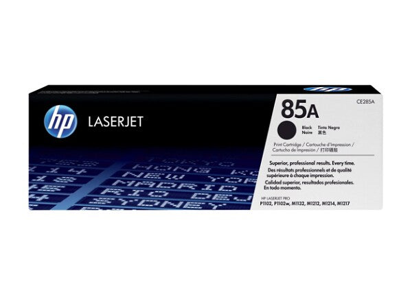 HP ce285a LaserJet P1102W Black Toner Cartridge, Genuine OEM