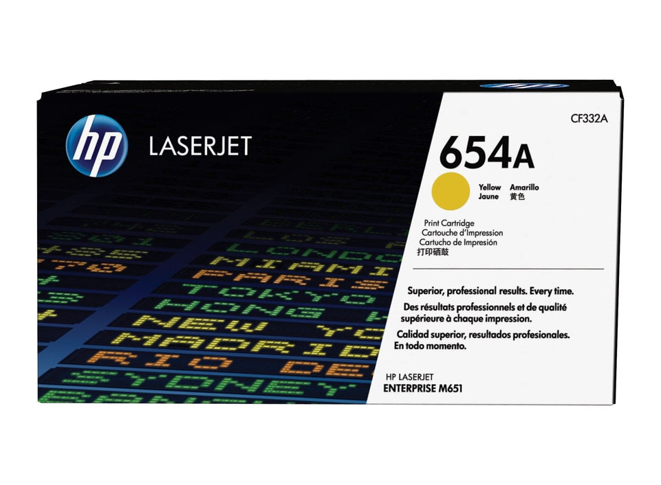 compatible hp CF332A (HP 654A) Yellow toner cartridge