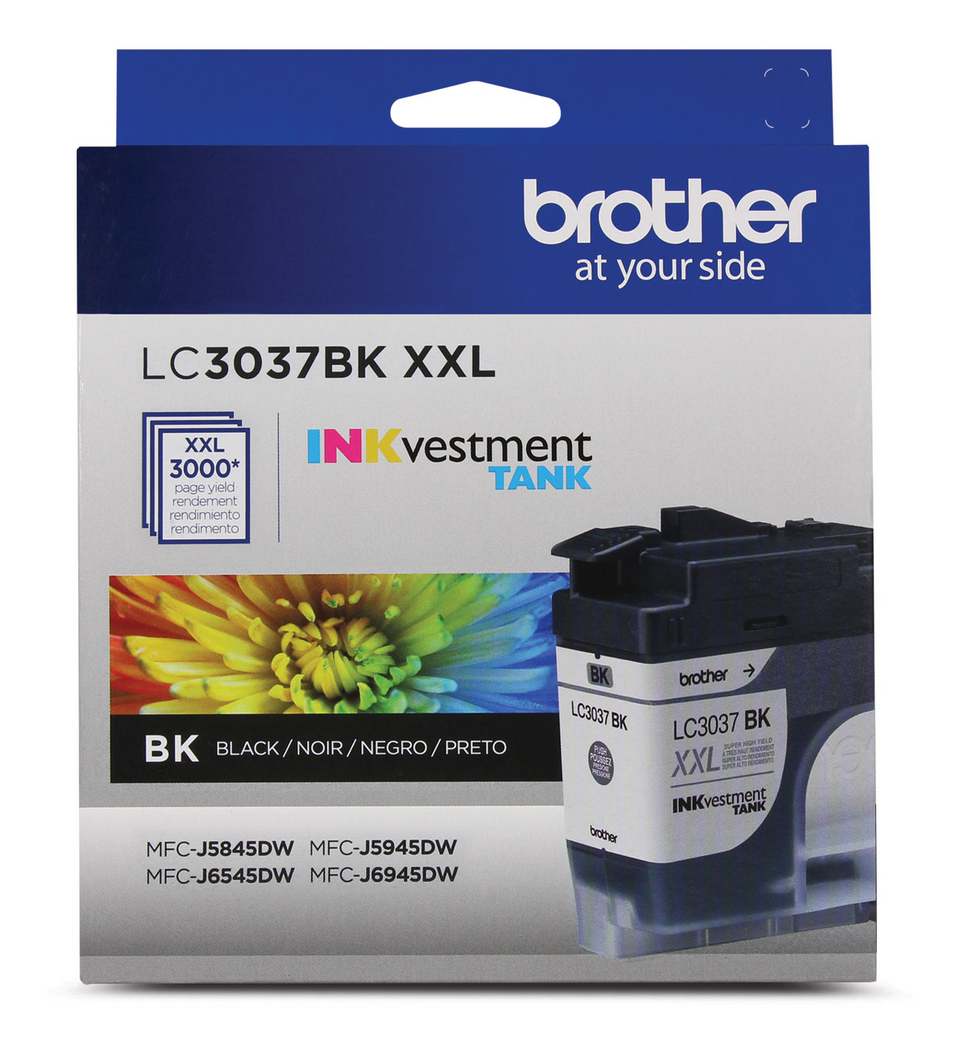Brother LC3037BKS Genuine Super High-Yield Black INKvestment Tank Ink Cartridge