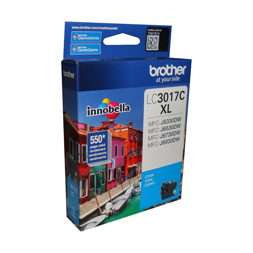 Brother LC3017CS Innobella Cyan Ink Cartridge, High Yield