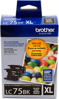 Brother LC752PKS 2-Pack of Innobella  Black Ink Cartridges, Standard Yield