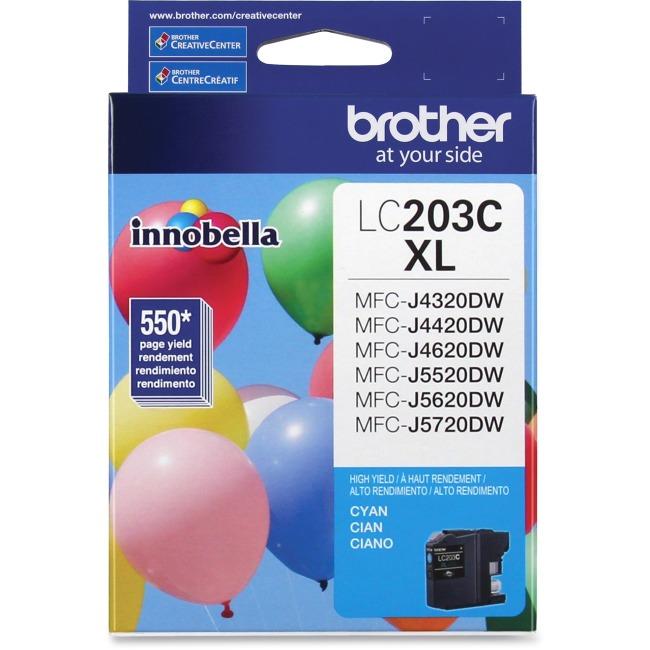 Brother LC203CS Innobella  Cyan Ink Cartridge, High Yield (XL Series)
