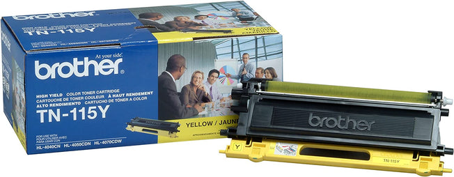 Brother tn-115y Yellow Toner Cartridge, Genuine OEM