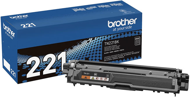 Brother TN-221 black Toner Cartridge, Genuine OEM