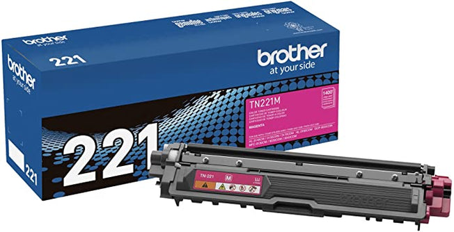 Brother tn-221m Magenta Toner Cartridge, Low Yield, Genuine OEM (TN-221M)