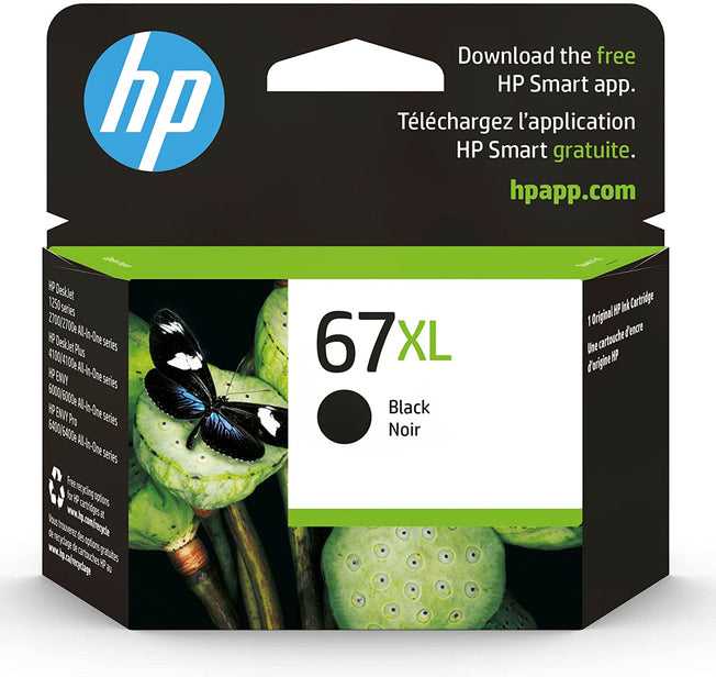 OEM HP 67XL, 3YM57AN Ink Cartridge High Capacity Black