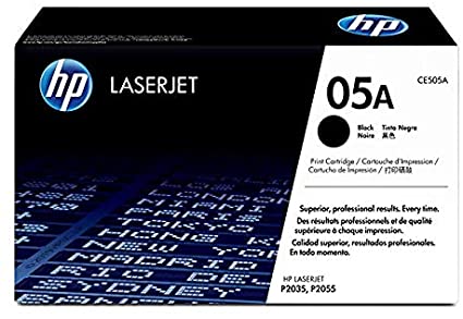 HP ce505a LaserJet P2035 Black Toner Cartridge, Standard Yield, Genuine OEM