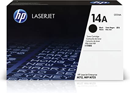 HP cf214a M712 Black Toner Cartridge, Standard Capacity, Genuine OEM
