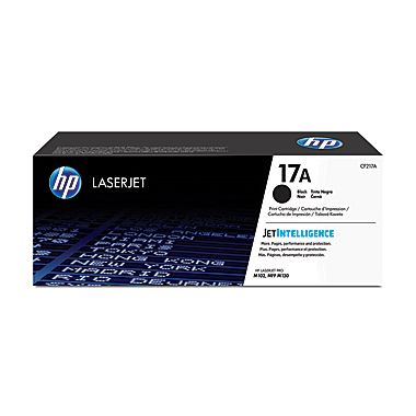 HP cf217a LaserJet M102W/M103FW Black Toner Cartridge, Genuine OEM