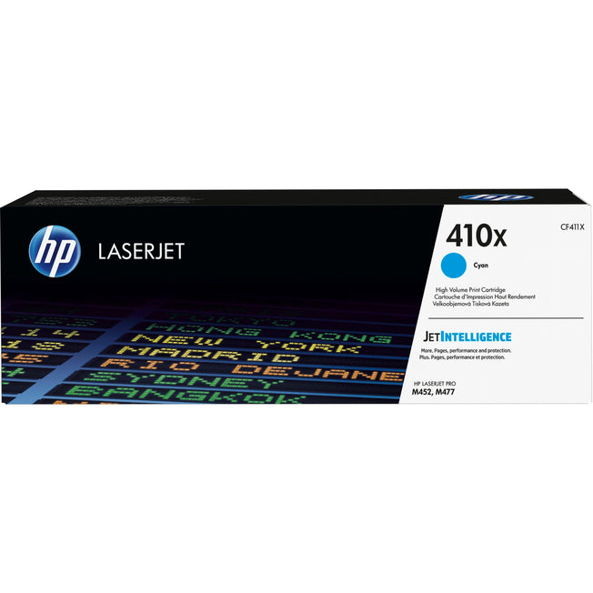 HP cf411x LaserJet M452 M477 Cyan Toner, High Yield, Genuine