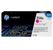 HP q7563a Magenta Toner Cartridge, Genuine OEM