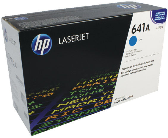 HP c9721a LaserJet Cyan Toner Cartridge, Genuine OEM