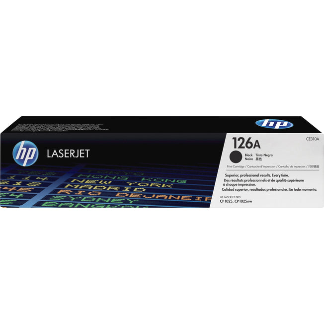 HP ce310ad LaserJet CP1025 Black Toner Cartridge, Dual Pack, Genuine OEM