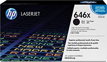 HP ce264x LaserJet CM4520 Black Toner Cartridge, High Yield, Genuine OEM