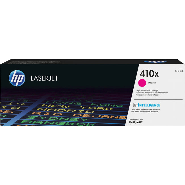 HP cf413x LaserJet M452 M477 Magenta Toner Cartridge, High Yield, Genuine OEM